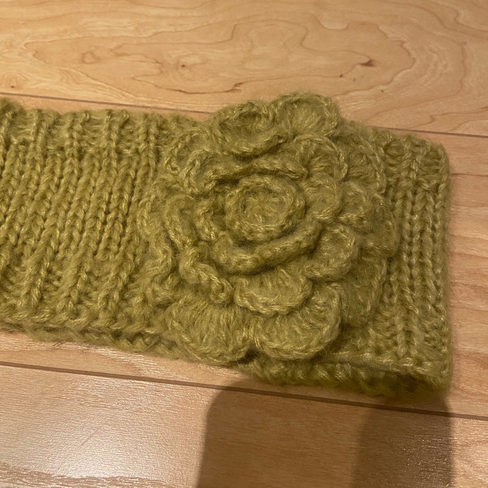 Knitted winter headband